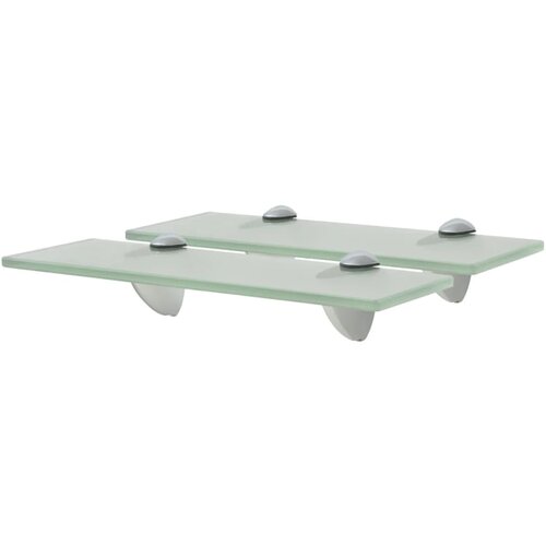 VidaXL Zidne police 2 kom staklene 30 x 20 cm 8 mm Slike