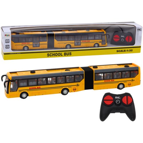  Remote Control Articulated RC School Bus 1:32 Yellow Cene