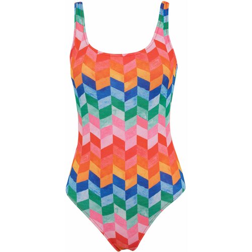 Defacto fall in love regular fit printed swimsuit Slike