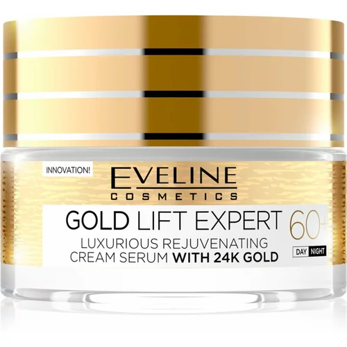 Eveline Gold Lift Expert dnevna in nočna krema 60+ s pomlajevalnim učinkom 50 ml