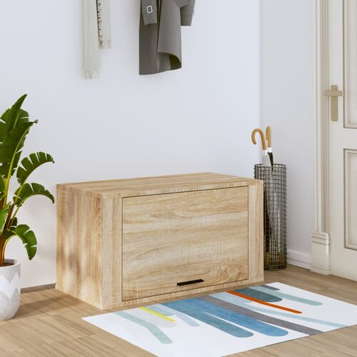 VidaXL Zidni ormarić za cipele boja hrasta 70x35x38 konstruirano drvo Slike