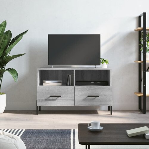 vidaXL TV omarica siva sonoma 80x36x50 cm inženirski les Cene