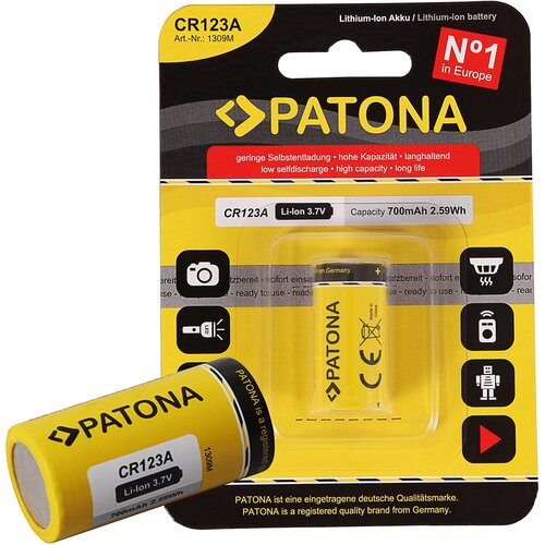 Patona Baterija CR123A, Li-Ion, 700 mAh Slike