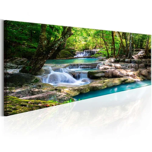  Slika - Nature: Forest Waterfall 135x45