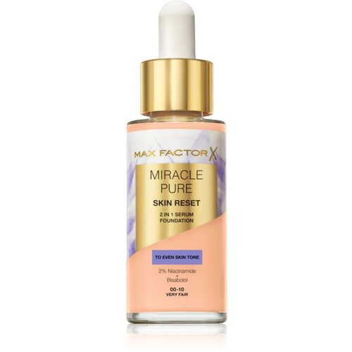 Max Factor Miracle Pure Skin Reset negovalni tekoči puder odtenek 00-10 Very Fair 30 ml Slike