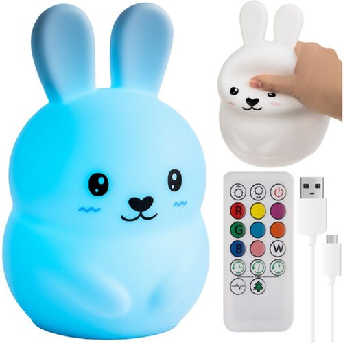 Izoxis dječja RGB noćna lampa zec s daljinskim Cijene