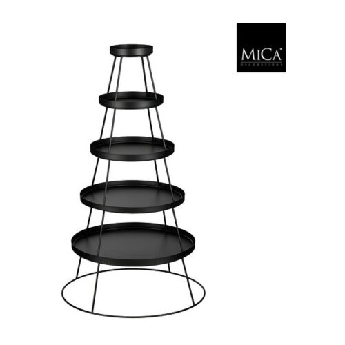 Dekordom 1178493 - edl Stalak crni set 3/1 120cm ( 044567 ) Slike