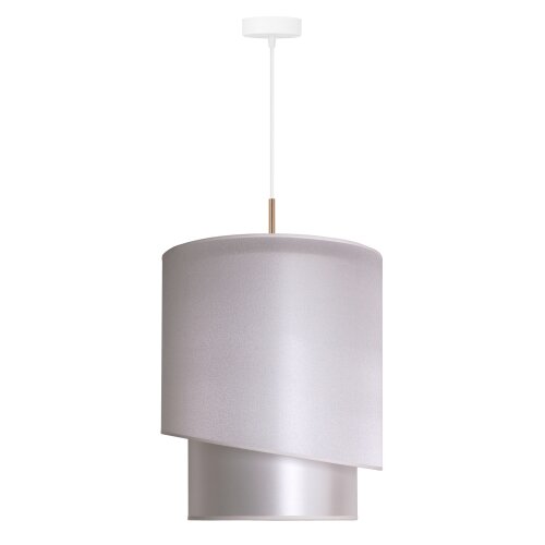  Duolla - Visilica na sajli PARIS 1xE27/15W/230V &amp;Oslash; 40 cm srebrna/zlatna Slike