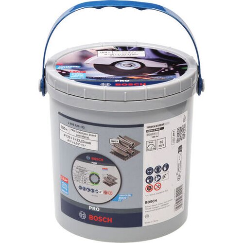Bosch Lepljena rezna ploča sa dugim radnim vekom za male ugaone brusilice PRO Stainless Steel and Metal otvor 22,23mm 2608626113 Cene