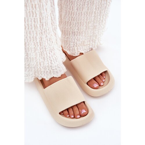 Boto Women&amp;#039;s Lightweight Foam Slippers On Thick Sole Beige Querceria Slike