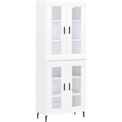Maison Chic Visoka omara - Komoda - Predalnik bela 69,5x34x180 cm inženirski les, (21721391) Slike