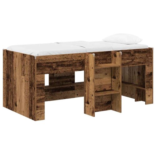  Kreveta za visoko spavanje djece 2 pcs Staro drvo - Staro drvo 80 x 160 cm Cene
