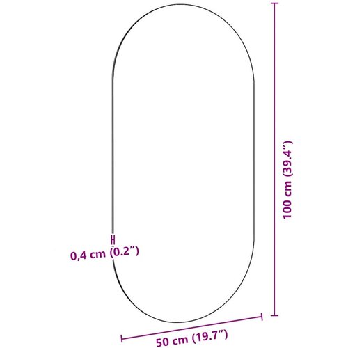  Ogledalo 100 x 50 cm stakleno Slike