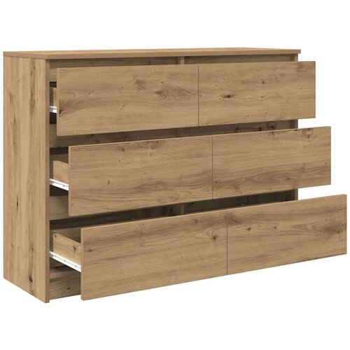 vidaXL Komoda artisan hrast 100x35x76 cm konstruiranog drva Cene