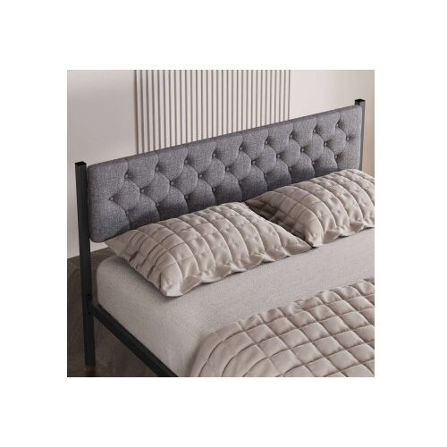 Hanah home krevet u francuskom stilu, 140x88x190 cm, siva Cene