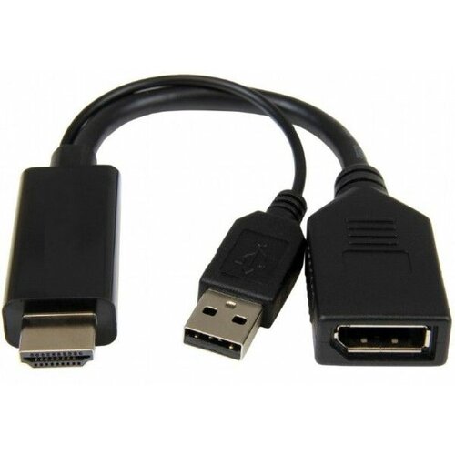 Gembird A-HDMIM-DPF-01 Active 4K HDMI to DisplayPort adapter, black Cene