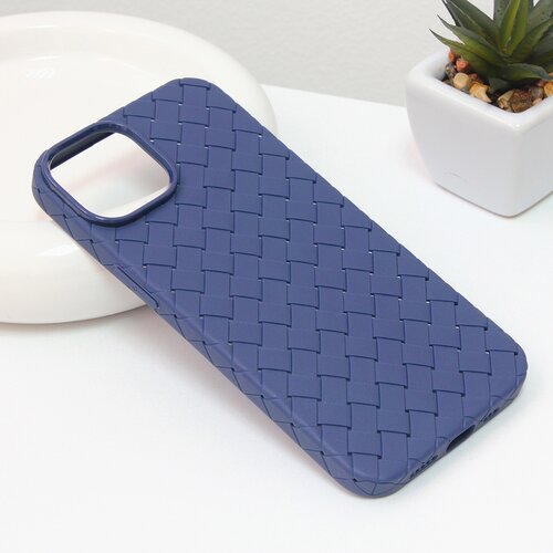  Torbica weave case za iphone 14 6.1 plava Cene