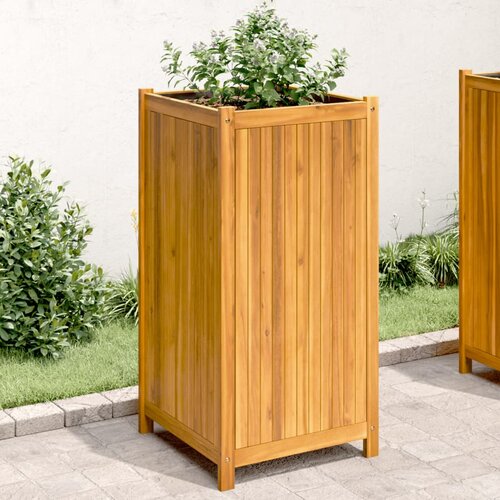 vidaXL Vrtna sadilica s oblogom 50x50x100 cm od masivnog drva bagrema Cene