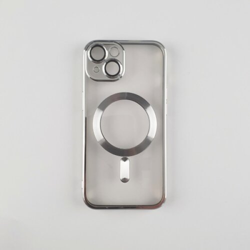 Silikonska futrola magsafe iphone 14 silver Slike
