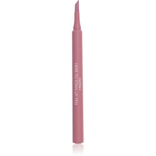 Gosh Copenhagen Here To Stain Lip Pen flomaster za ustnice za dolgoobstojen učinek odtenek 008 Ruby Stain 1 ml Slike