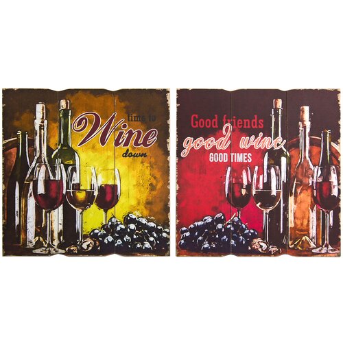 Signes Grimalt Kipci in figurice Wall Adorno Wine 2U Rdeča Cene