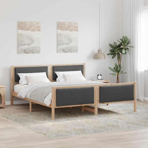  Okvir za krevet Tamno siva 180 x 200 cm tkanina Cijene