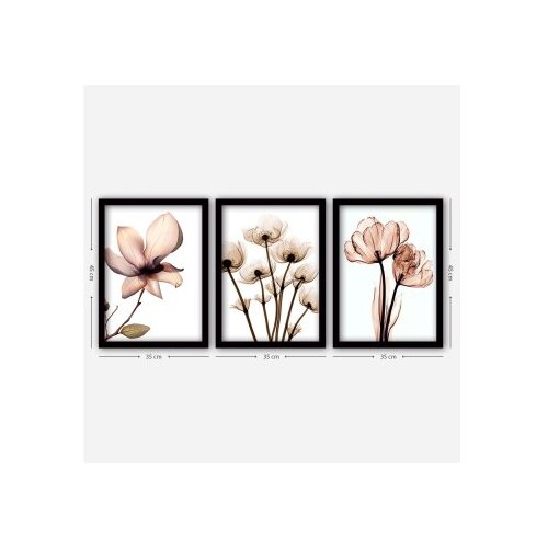 WALLXPERT slika iz 3 dela flowers (3SC157) Slike
