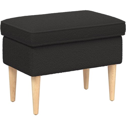  Stolica za noge Crna 55 x 35 x 41 cm Boucl&eacute; Cijene