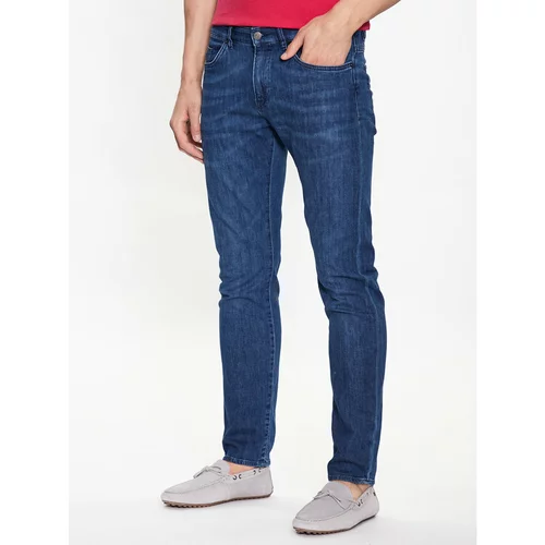 Boss Jeans hlače Delaware3-1 50488485 Mornarsko modra Slim Fit