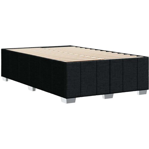 VidaXL Okvir kreveta crni 120 x 190 cm od tkanine Slike