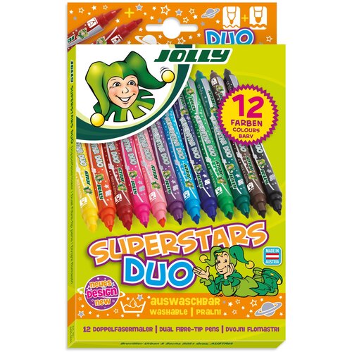  Flomasteri Jolly superstars duo 12 kom u kartonskoj kutiji Cijene