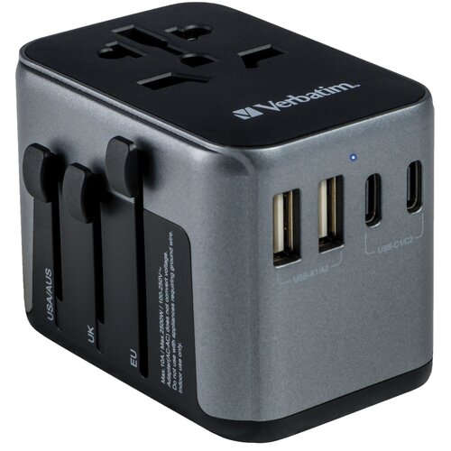 Verbatim Univerzalni potovalni adapter 30W USB-C PD & QC UTA-03, 49545 Cene