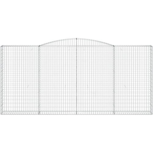  Gabionska ko&amp;scaron;ara s lukom 400x30x180/200 cm pocinčano željezo Slike