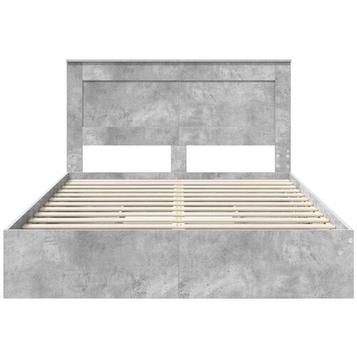  Okvir za krevet s ladicama Betonski sivi 150 x 200 cm Slike