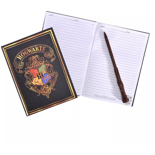 Blue Sky Harry Potter Notebook & Pen Set - Colourful Crest Cene
