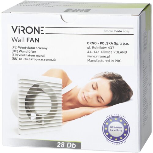 VIRONE Aspirator ugradbeni za ventilaciju sa timer-om, 125 mm, BF-125/TS Cijene
