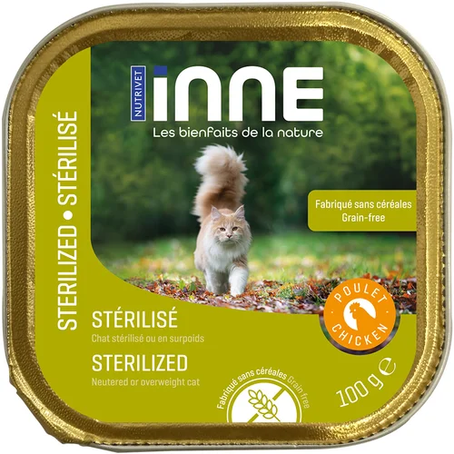 Nutrivet Inne Cat Sterilised 16 x 100 g - Piletina (32 x 100 g)