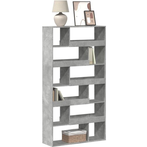 VidaXL Regal za knjige boja betona 100x33x187,5 cm konstruirano drvo Slike