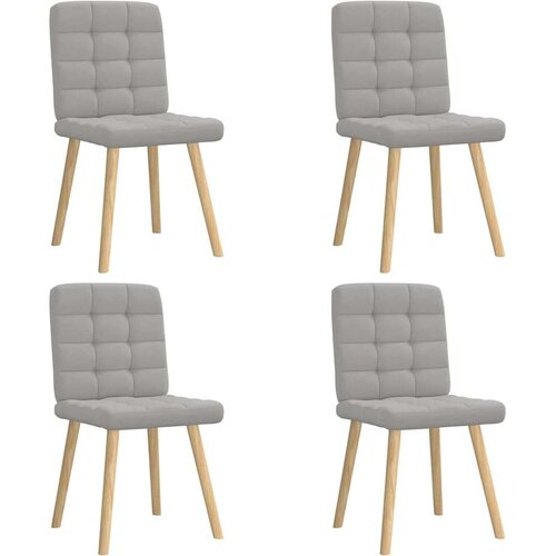  Jedilni stoli 4 kosi Cloud Grey Fabric, (21822393) Cene