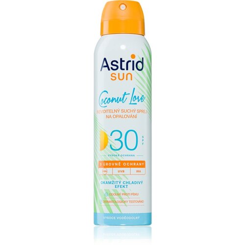 Astrid Sun Coconut Love nevidno pršilo za sončenje SPF 30 z visoko UV zaščito 150 ml Cene