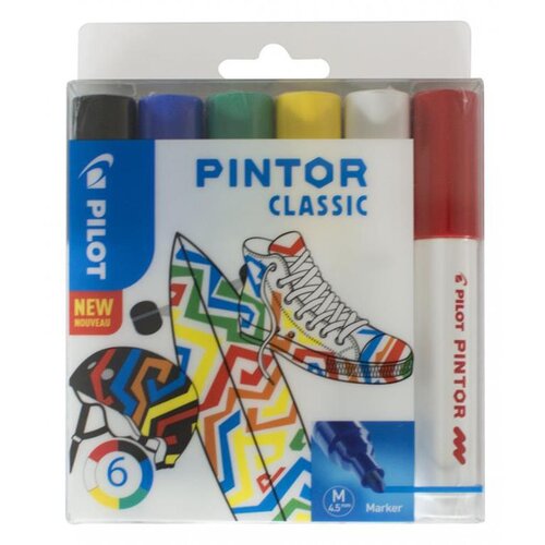 Pilot Marker Pintor Set CLASSIC Mix MEDIUM SW-PT-M-S6 CLASS, (20388132) Cene