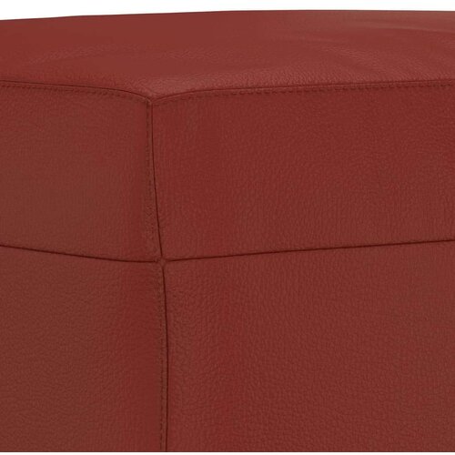  Klupa crvena boja vina 70 x 35 x 41 cm od umjetne kože Slike