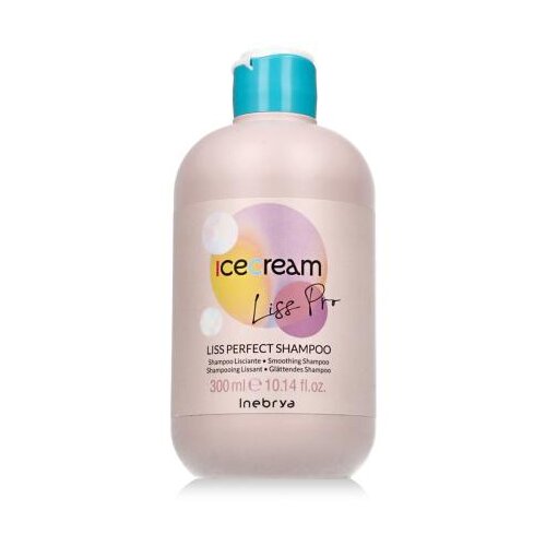 Inebrya Ice Cream Liss Pro Liss Perfect Shampoo 300 ml &amp;scaron;ampon neukrotljivi in po&amp;scaron;kodovani lasje unisex Slike