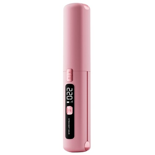INF Brezžična LCD krtača za ravnanje las, 10s segrevanje, Type-C Pink, (5000264891) Cene