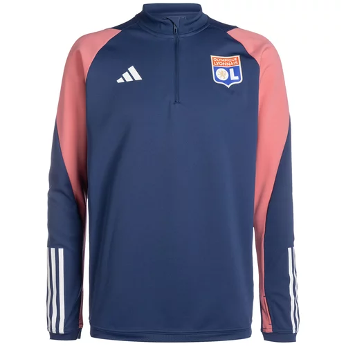Adidas Sportska sweater majica 'Olympique Lyonnais Tiro 23' plava / losos / bijela