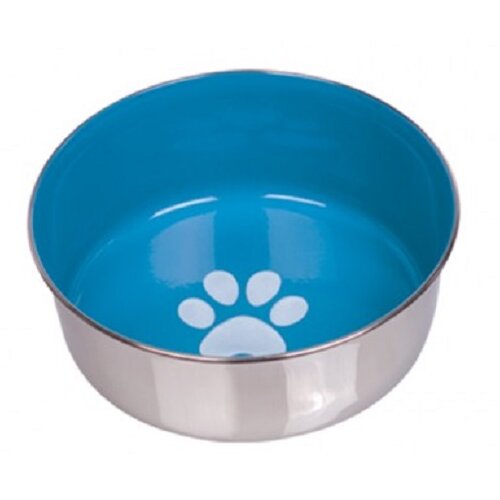 Nobby kovinska posoda heavy paw anti slip, modra - 13 cm/0,5 l Cene