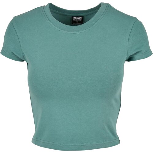 Urban Classics Women's Stretch Cropped Tee Jersey with Pale Leaf Cene