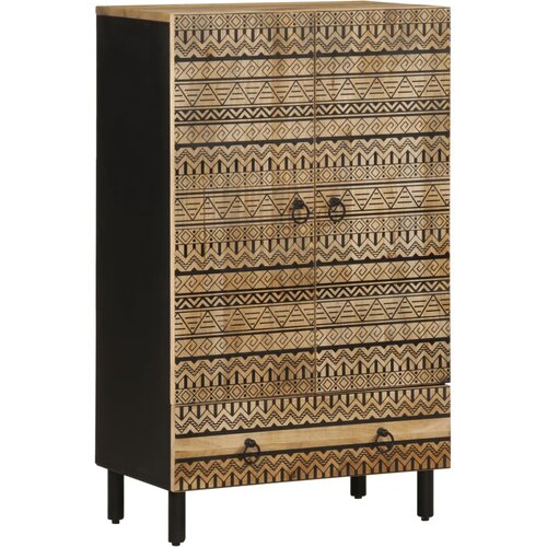  Visoka ploča 60x33,5x100 cm Puno grubo drvo Mango Slike
