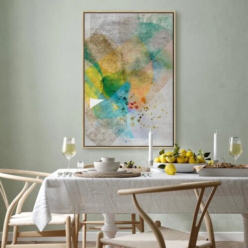  Slika - Butterfly and Dreams (1 Part) Vertical 80x120 U prirodnom drvenom okviru Slike