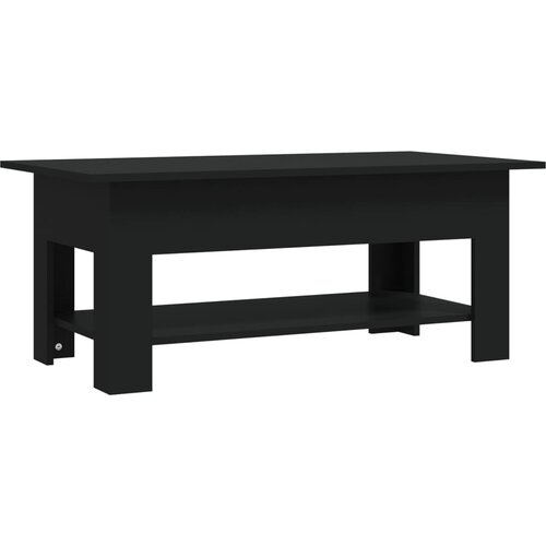 Maison Chic Klubska mizica - kavna mizica - Nizka mizica črna 102x55x42 cm iverna plošča, (21755184) Cene